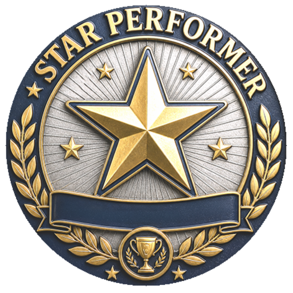 Personalised Star Performer Coin